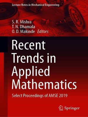 cover image of Recent Trends in Applied Mathematics